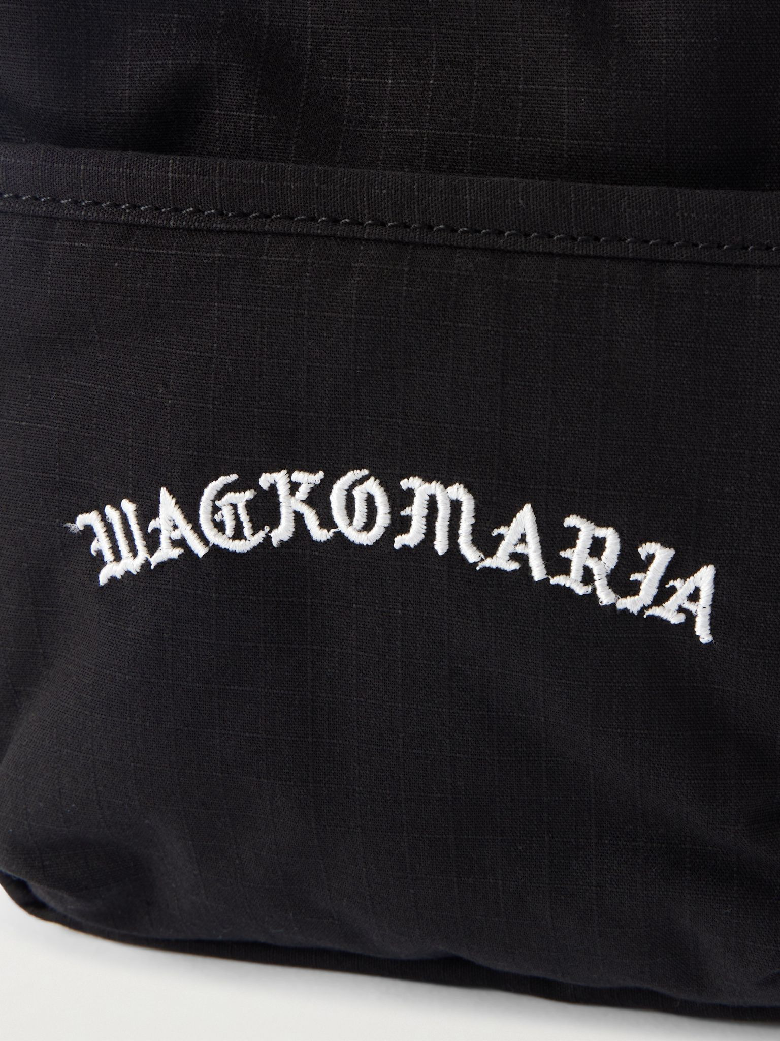 Speak Easy Small Logo-Embroidered Ripstop Pouch Black - 4