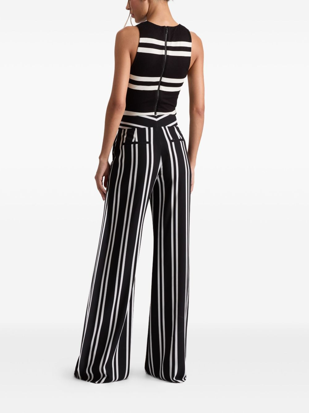 stripe sleeveless bodysuit - 4