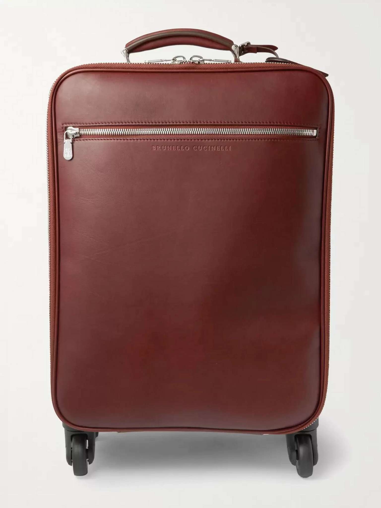 Leather Carry-On Suitcase - 1