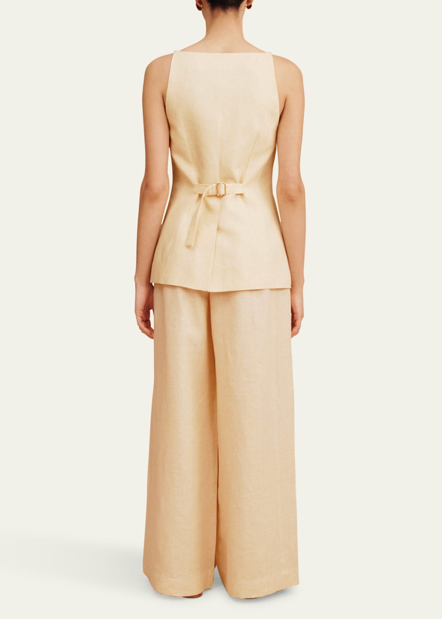 Parker Wide-Leg Linen Trousers - 3