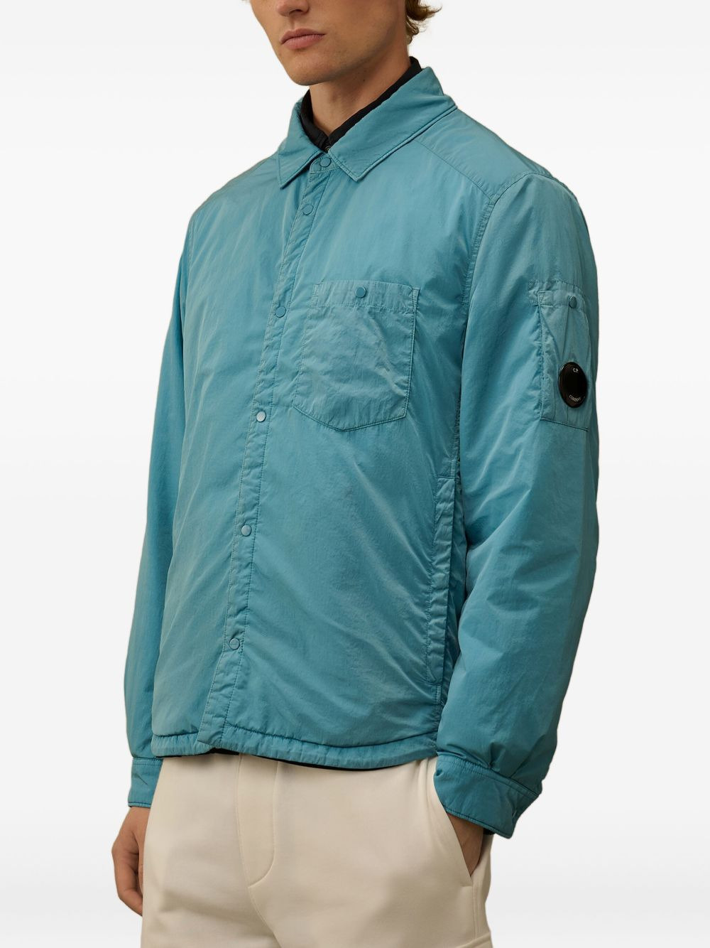 pocket-detail overshirt - 3