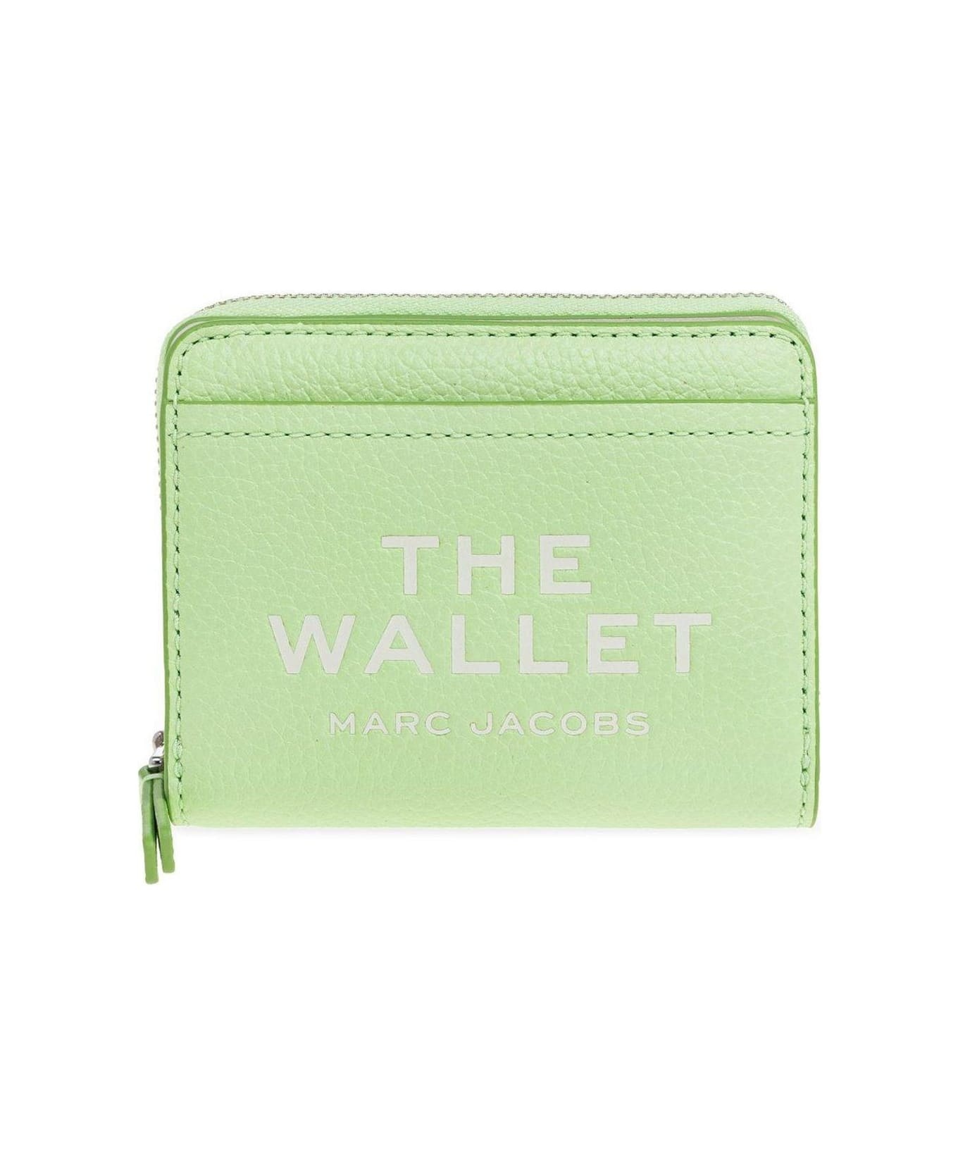 Logo Printed Zipped Mini Compact Wallet - 2