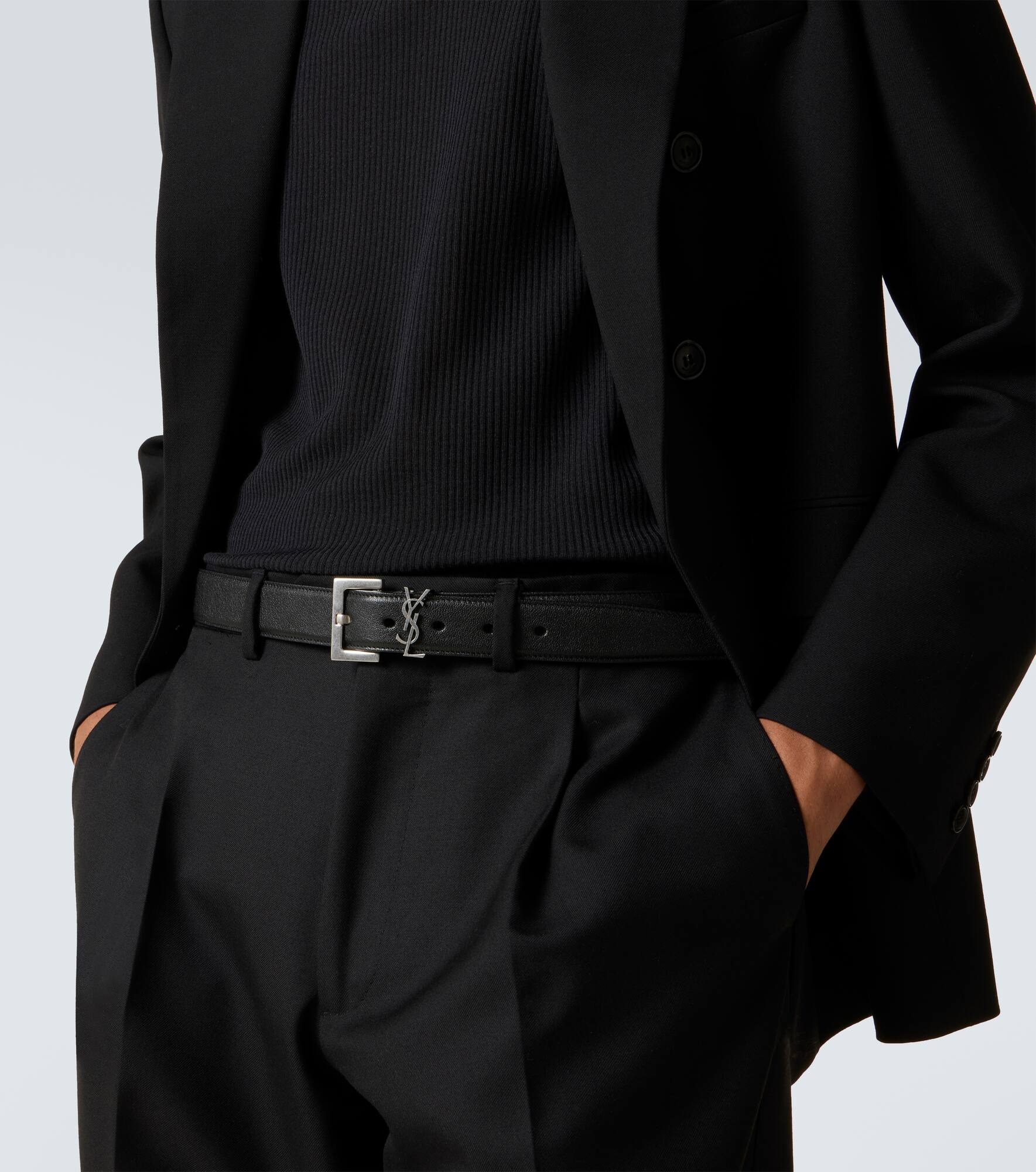 Slim leather belt - 2
