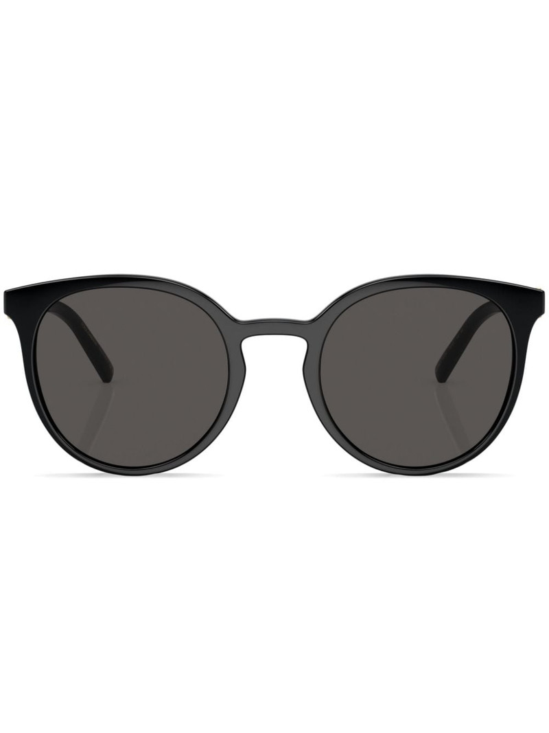 logo-chain round-frame sunglasses 1