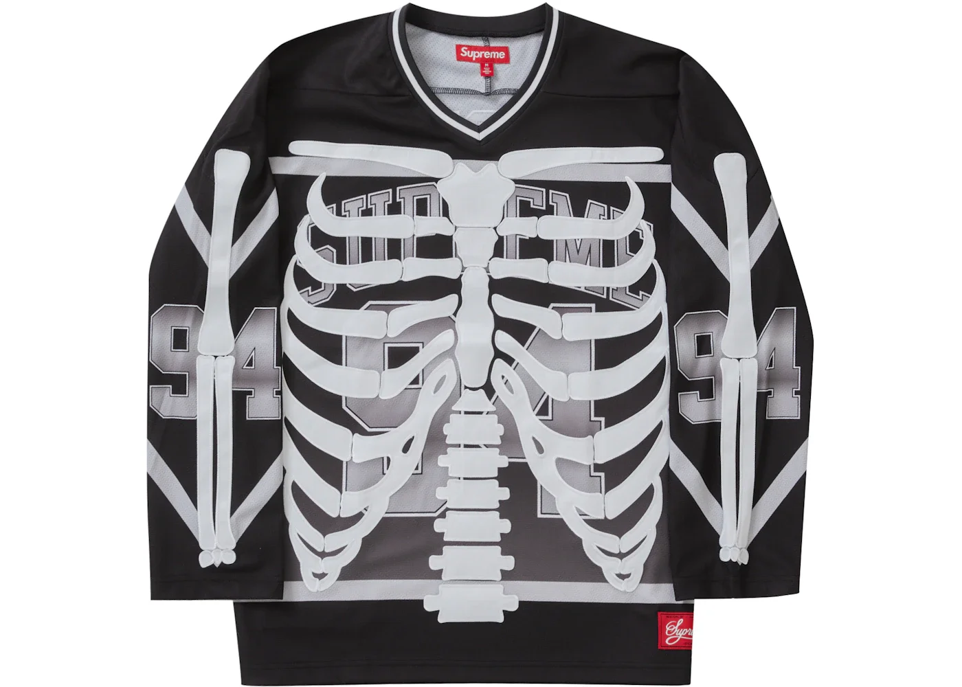 Supreme Supreme Bones Hockey Jersey Black | REVERSIBLE