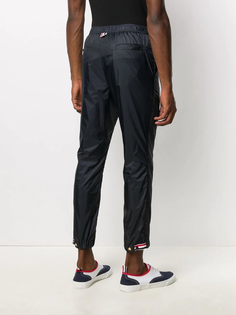 cropped side-tab track pants - 4