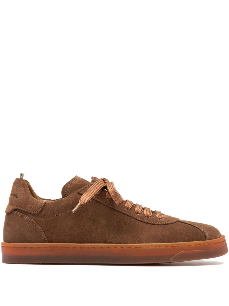 lace-up suede sneakers 1