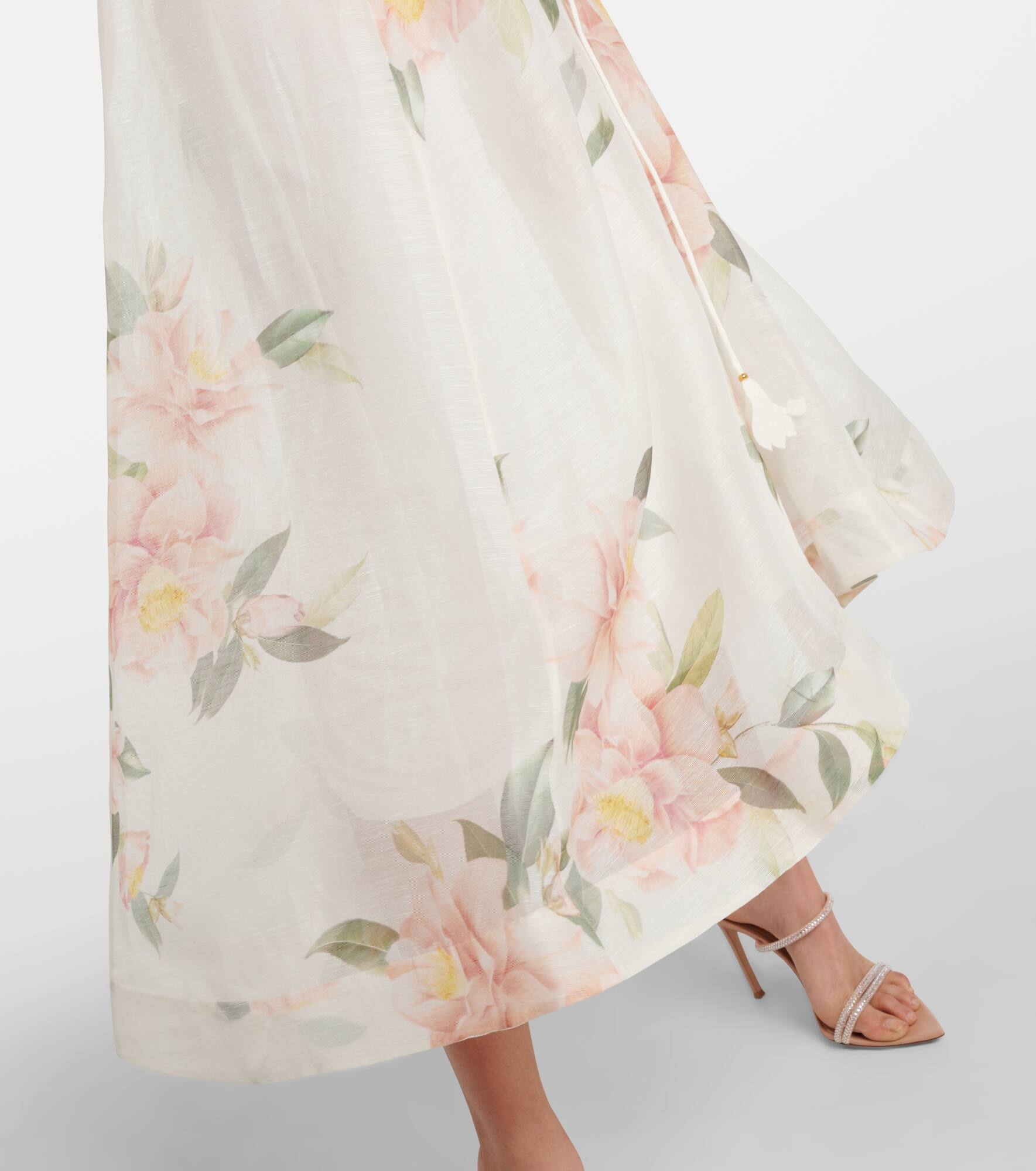 Natura Liftoff linen and silk organza midi dress - 5