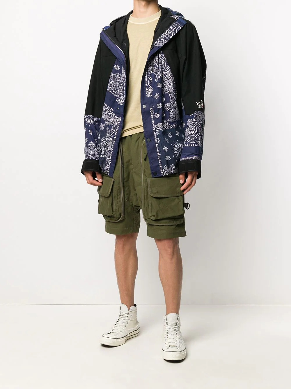 drawstring cargo shorts - 2
