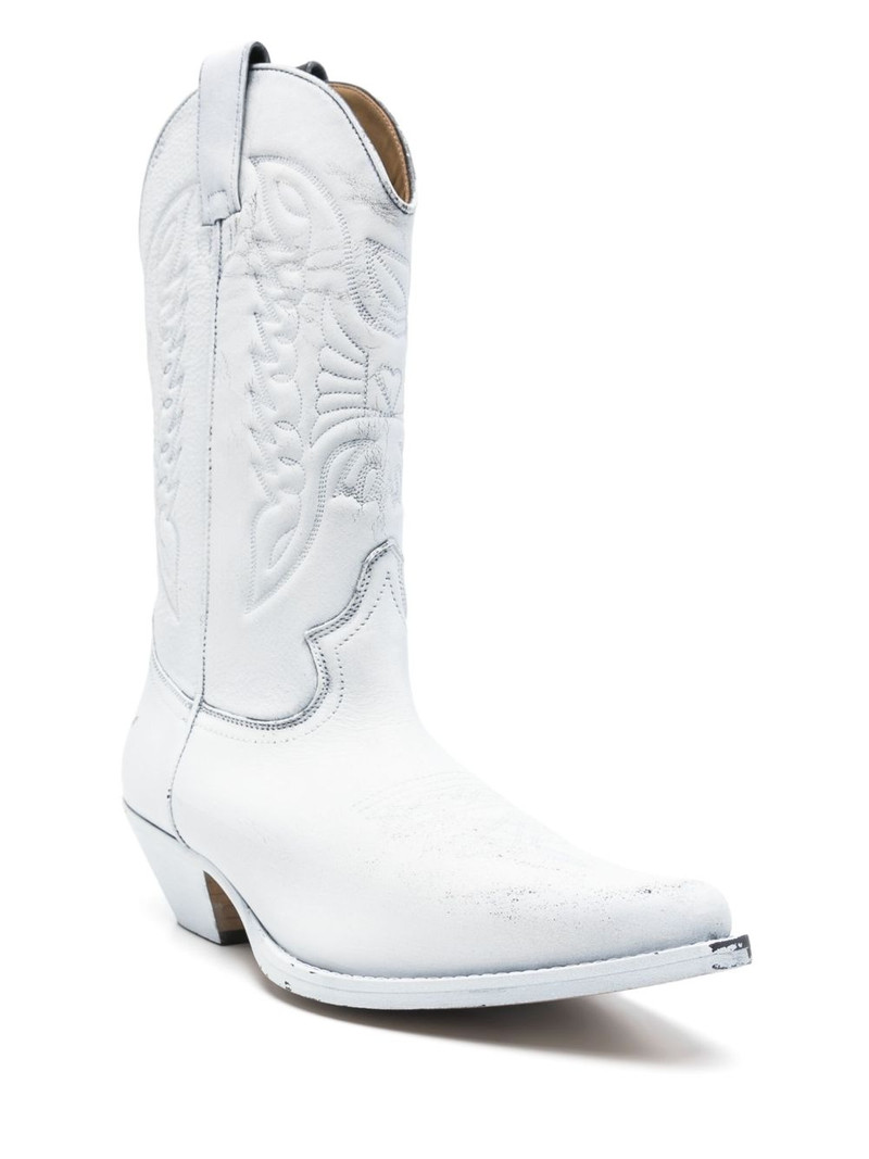 MM6 Maison Margiela 40mm leather boots outlook