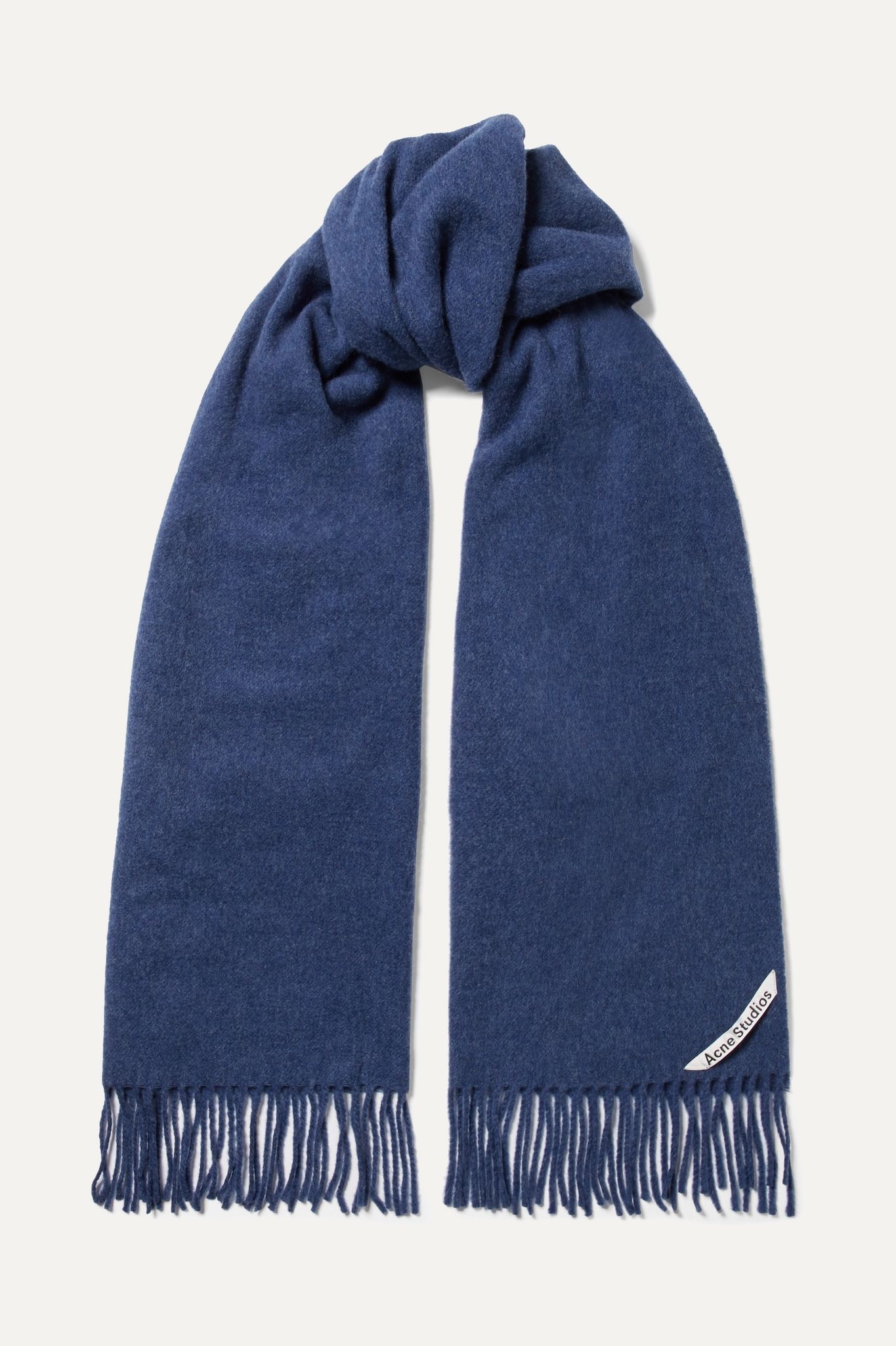 Canada Narrow fringed wool scarf - 1