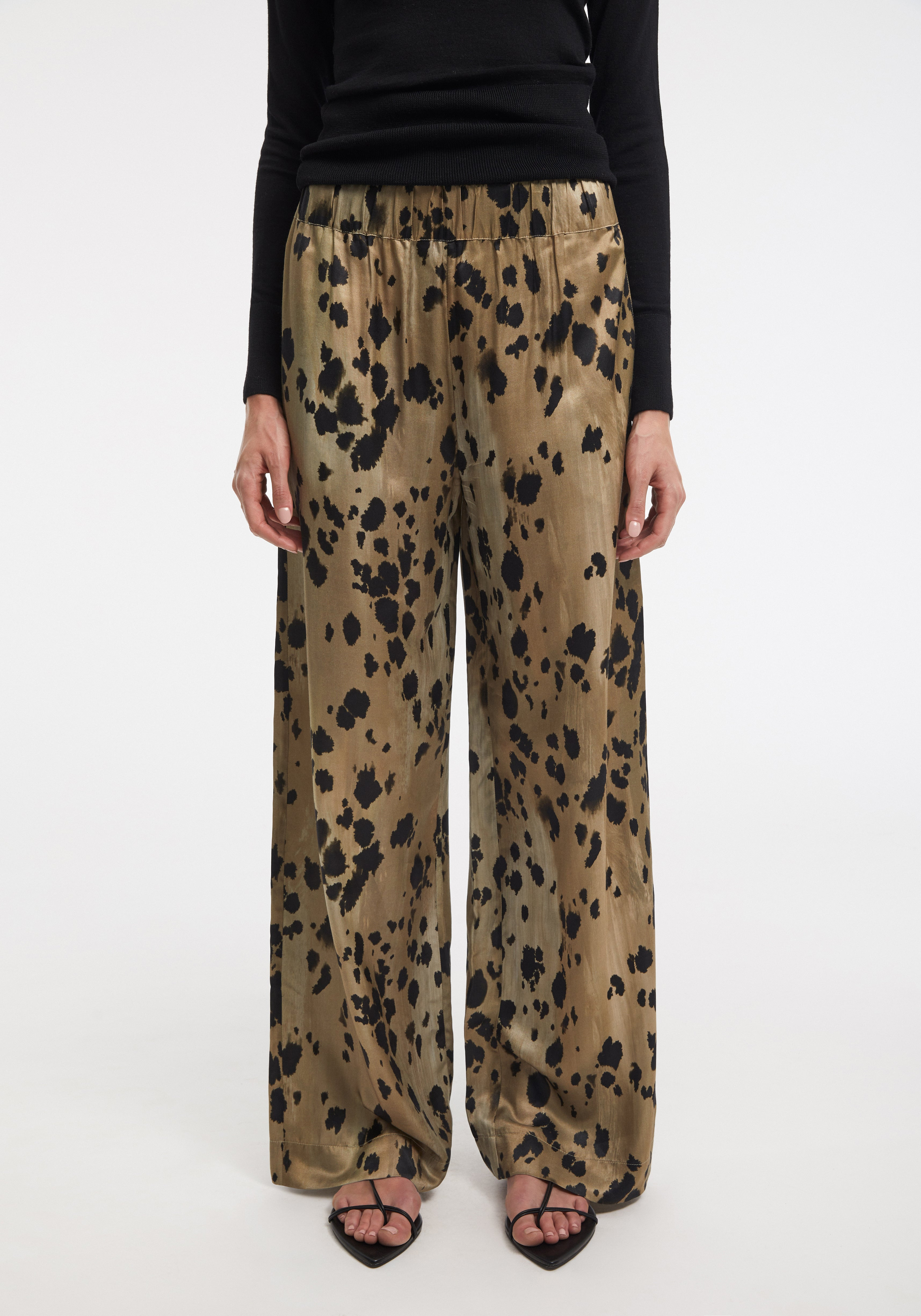 CRUST
Animal print silk-blend pants - 2