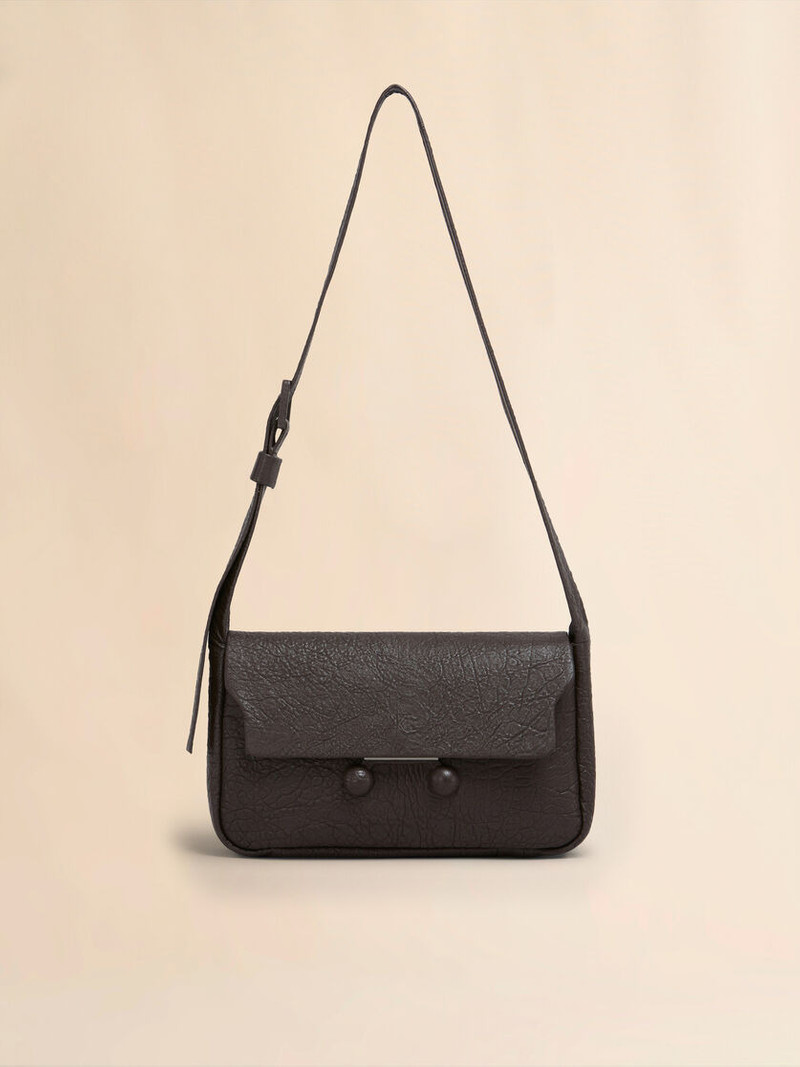 BROWN NAPPA MEDIUM TRUNKAROO SOFT BAG 1