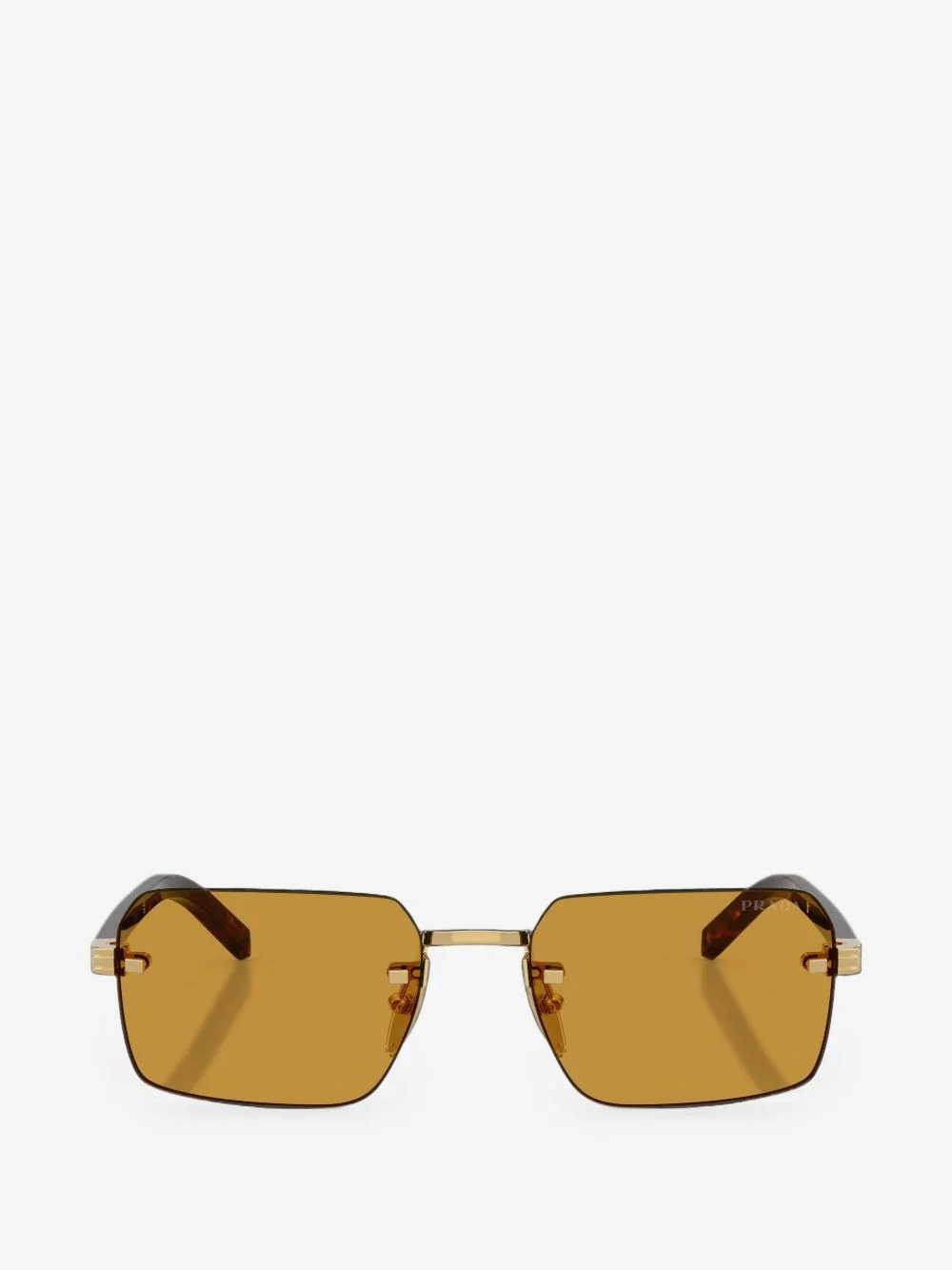 rimless rectangle-frame sunglasses - 1