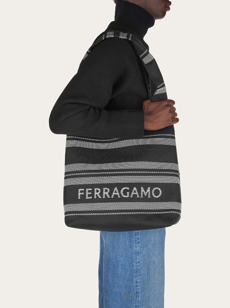 FERRAGAMO BRAIDED TOTE BAG outlook
