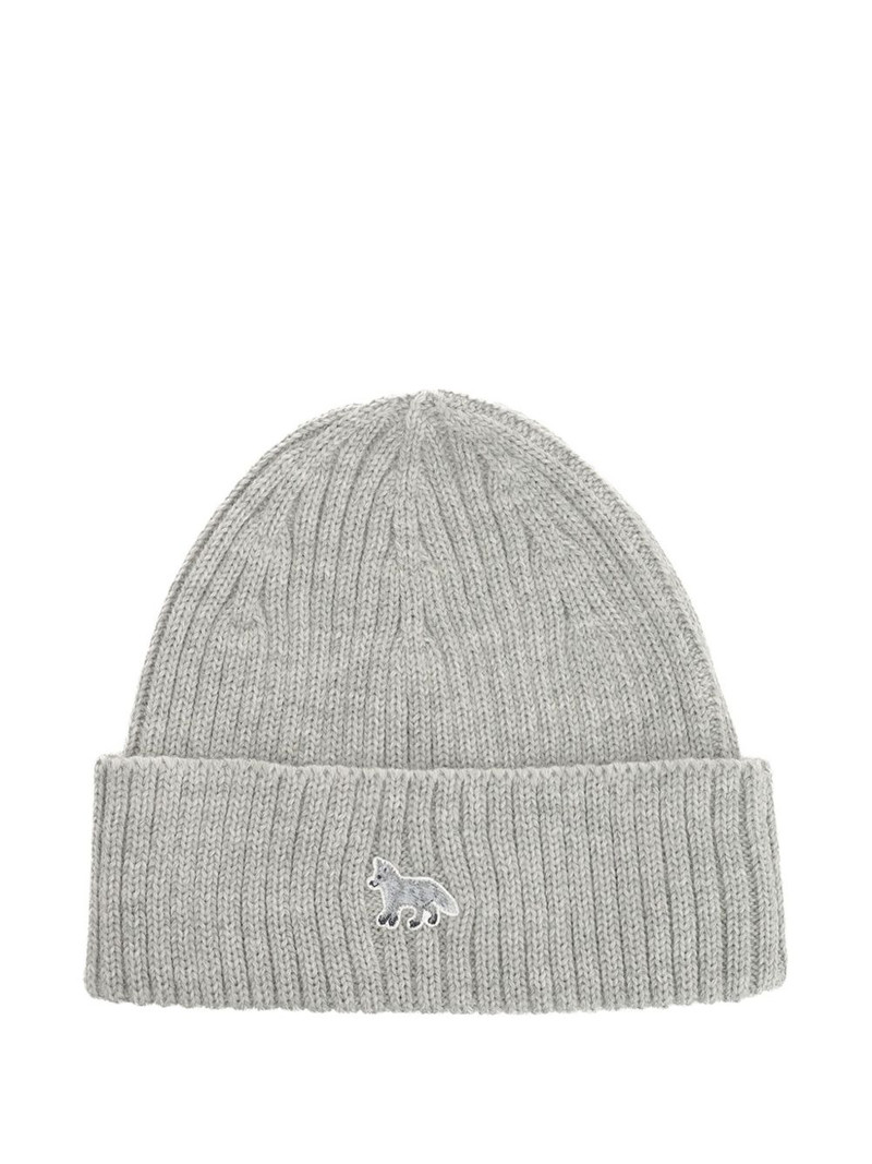 Baby Fox ribbed beanie hat 1
