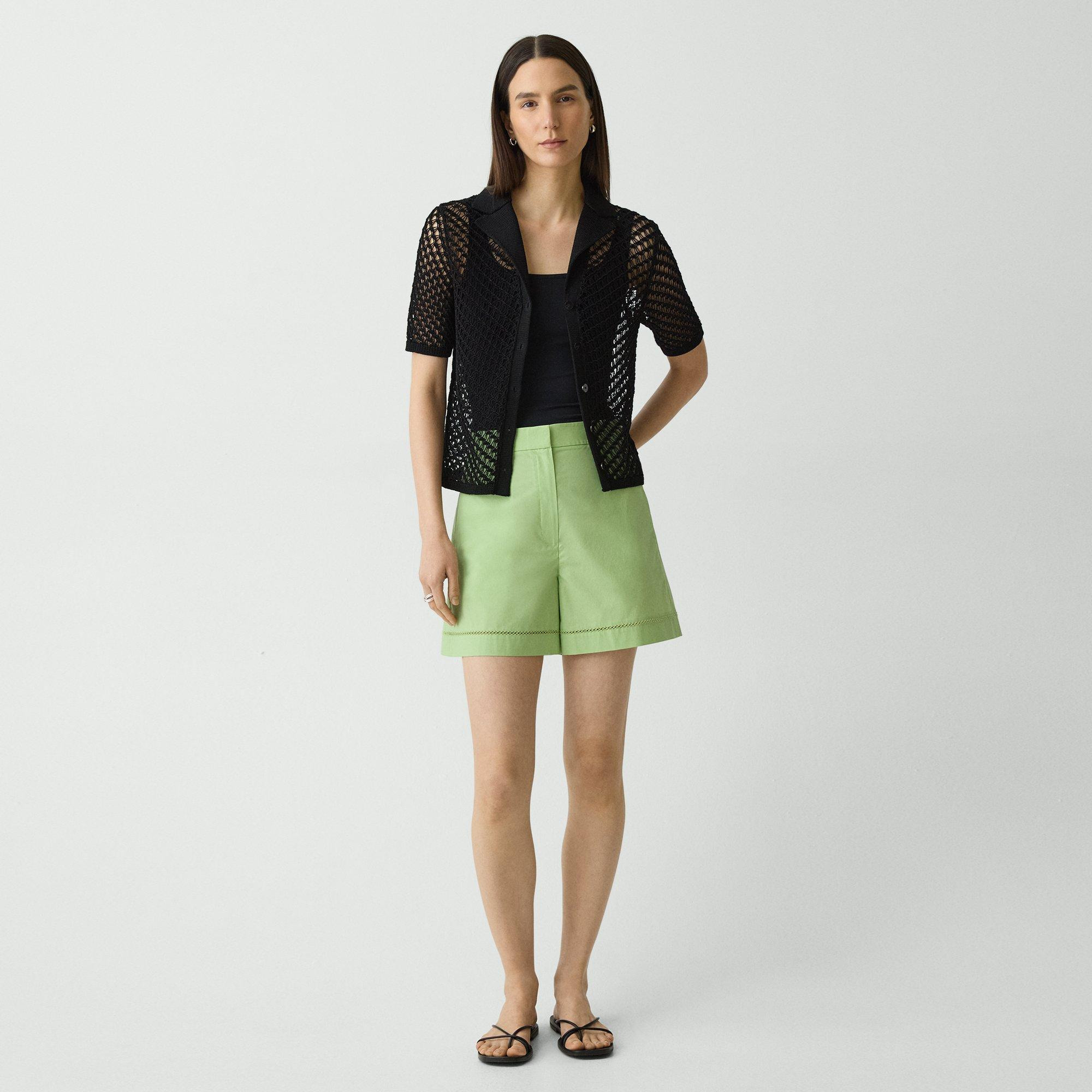 Eyelet Short in City Poplin - 2
