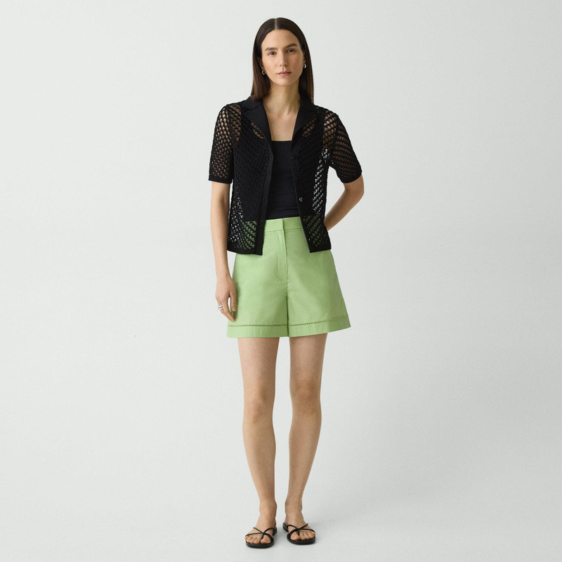 Eyelet Short in City Poplin 2