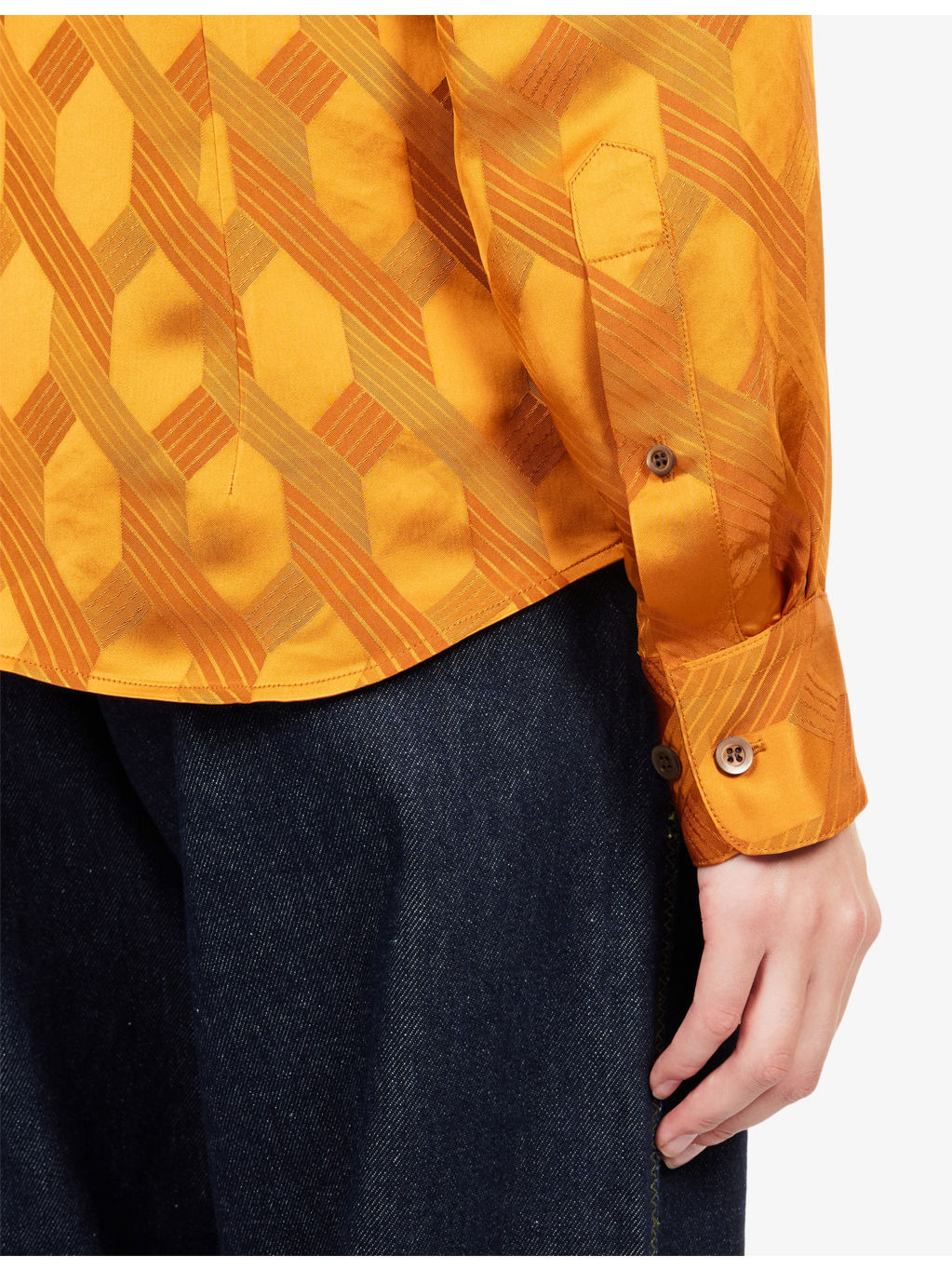 Chowy Patterned Long-Sleeve Woven Shirt - 5