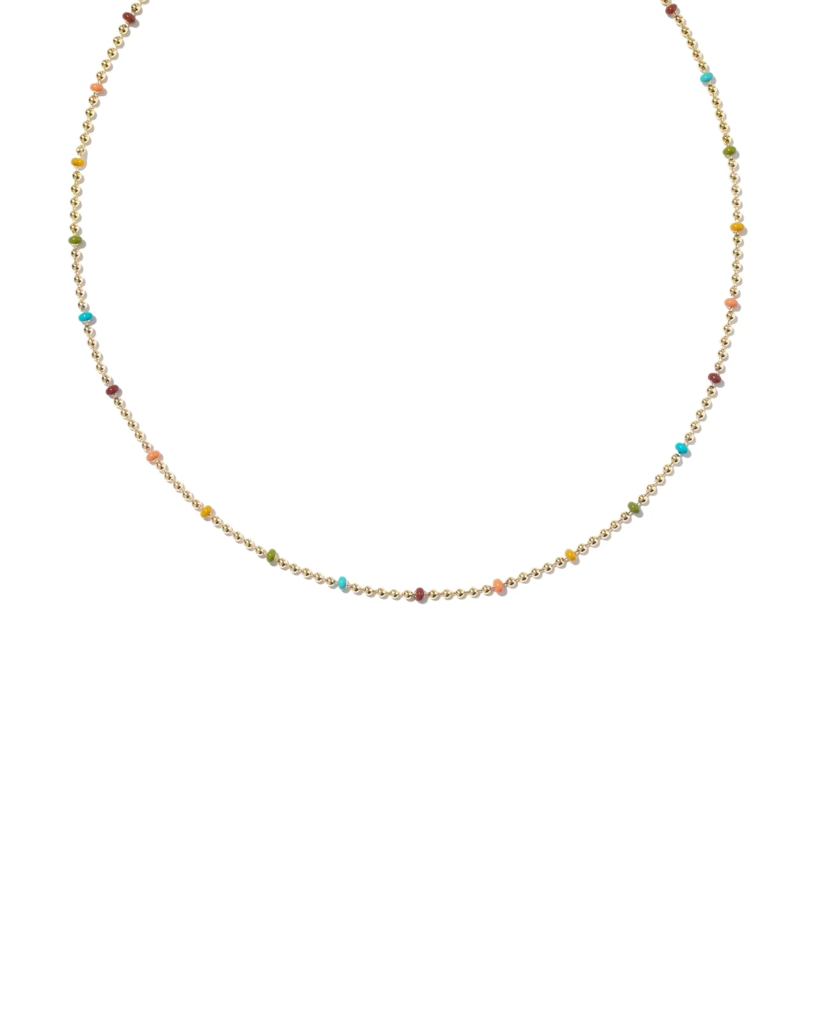 Alice Color Beaded 14k Gold-Filled Chain Necklace - 1