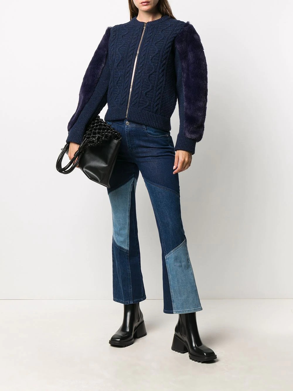 Fur Free Fur cable-knit jacket - 2