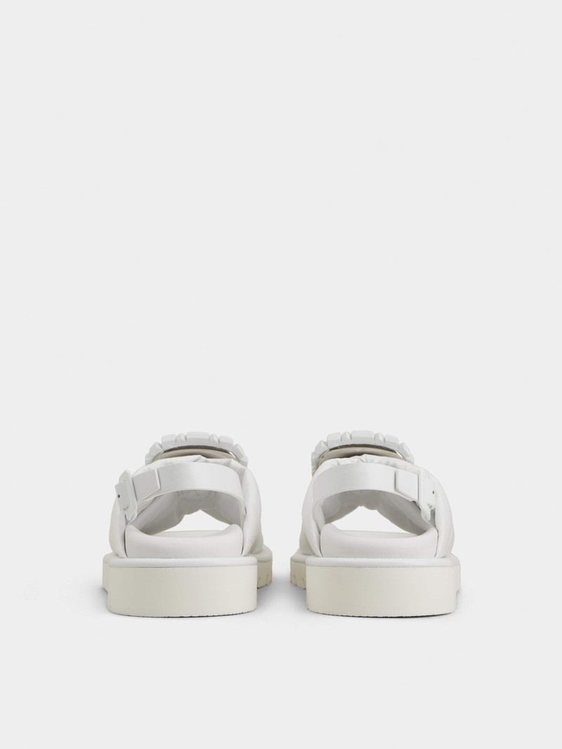 Roger Vivier Viv' Winter Strass Buckle Sandals in Technical Fabrics outlook