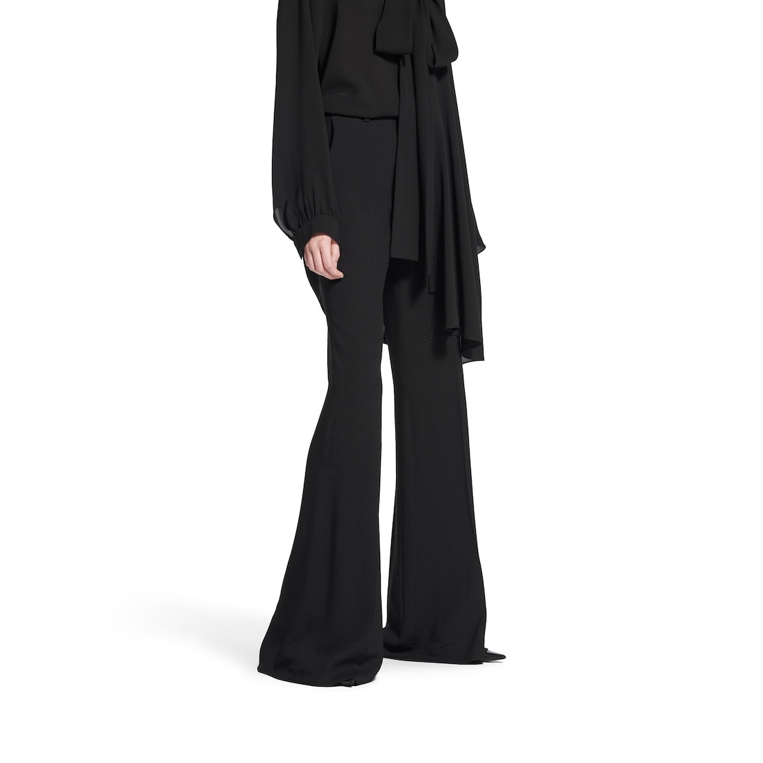 Women's Flared Pants in Black - 5