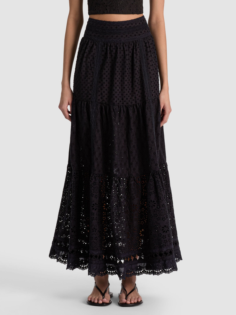 LEONA EMBROIDERED MIDI SKIRT 2