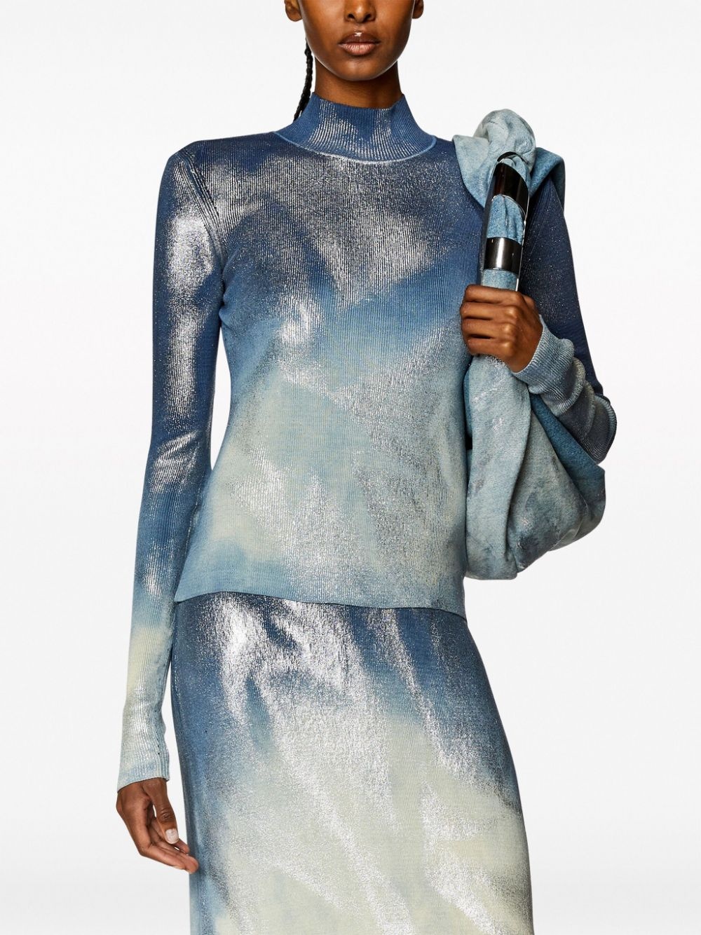 M-Ileen metallic-effect jumper - 3
