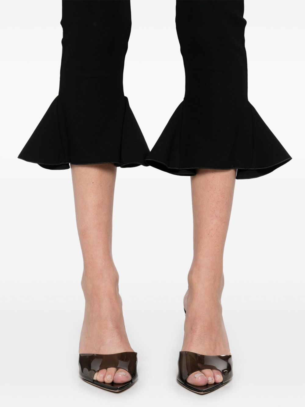 cropped flared trousers - 5