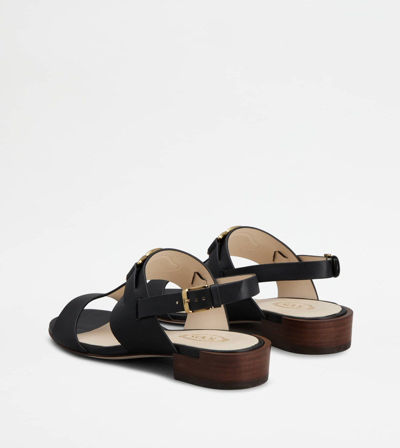 Tod's KATE SANDALS IN LEATHER - BLACK outlook