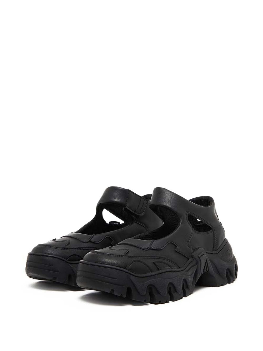 chunky-sole cut-out sneaker sandals - 2
