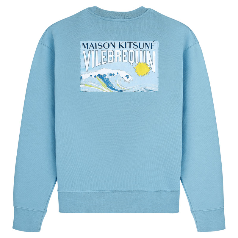 Cotton Crewneck Sweatshirt Wave - Vilebrequin x Maison Kitsuné 2