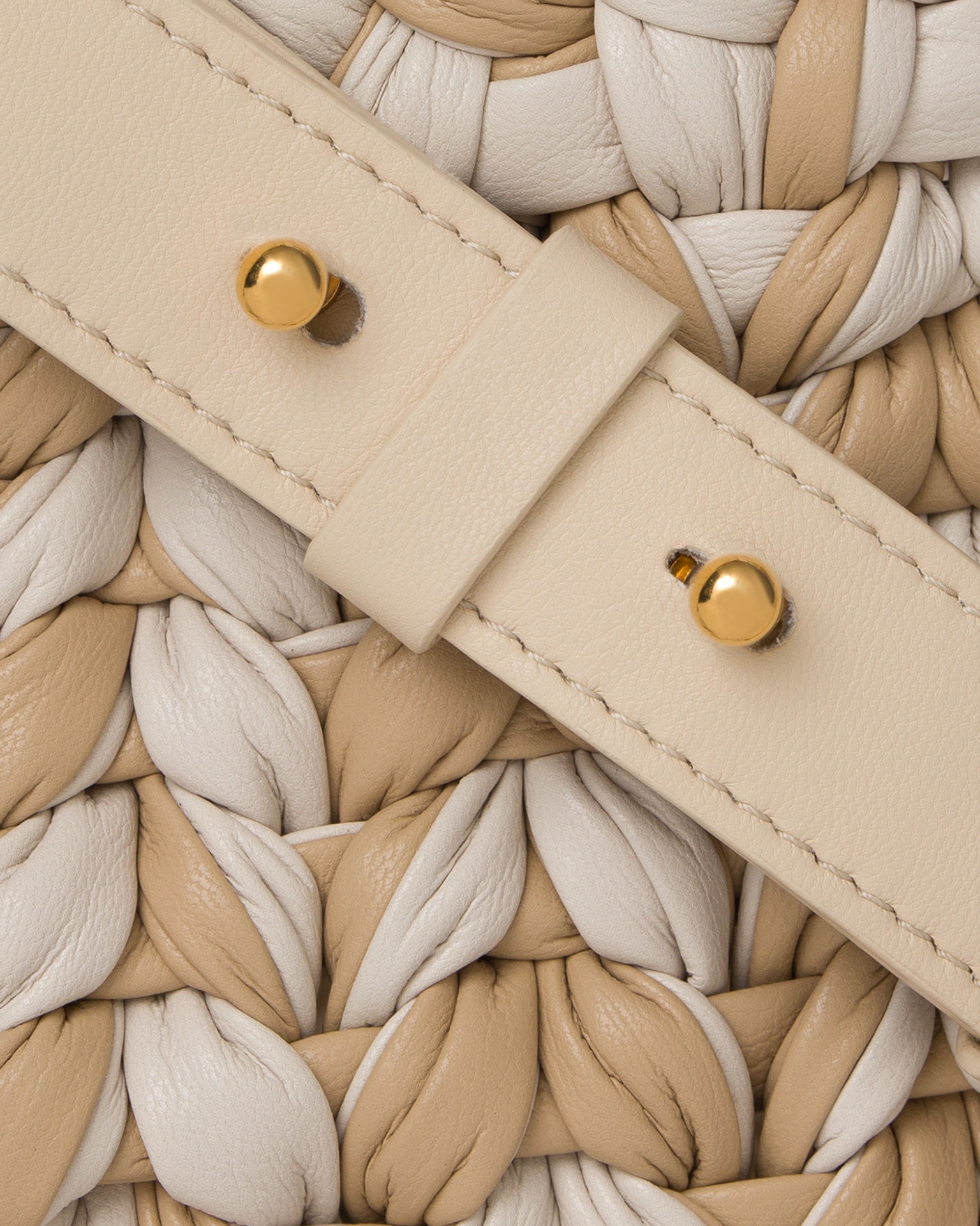 THE BUSKET - Woven melange bag - Creme - 4