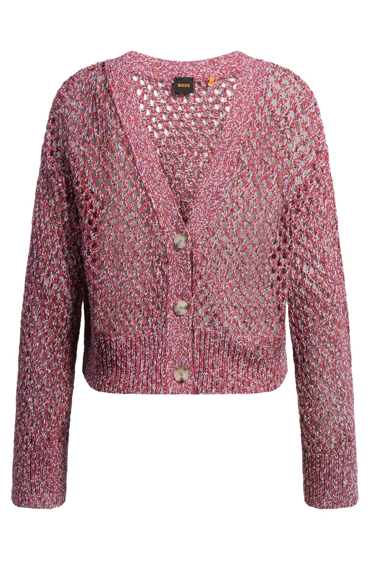 REVERSIBLE CARDIGAN WITH OPEN STRUCTURE - 1