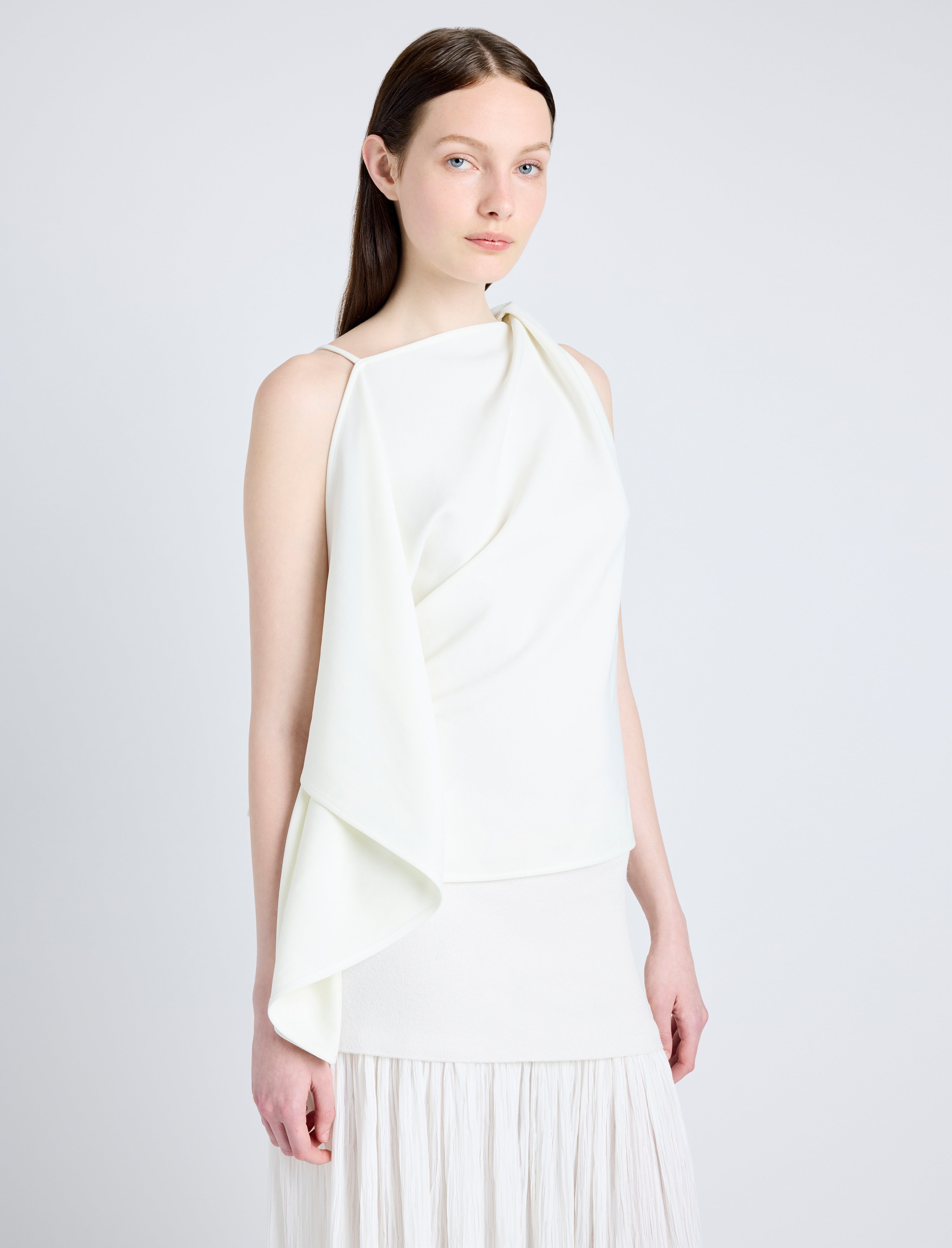 Alyssa Top in Matte Double Crepe - 6