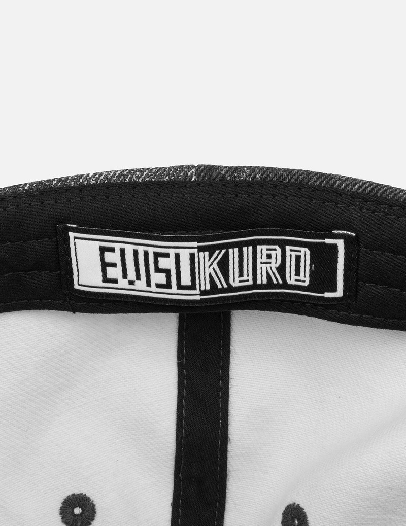EVISUKURO Label Washed Cap 11