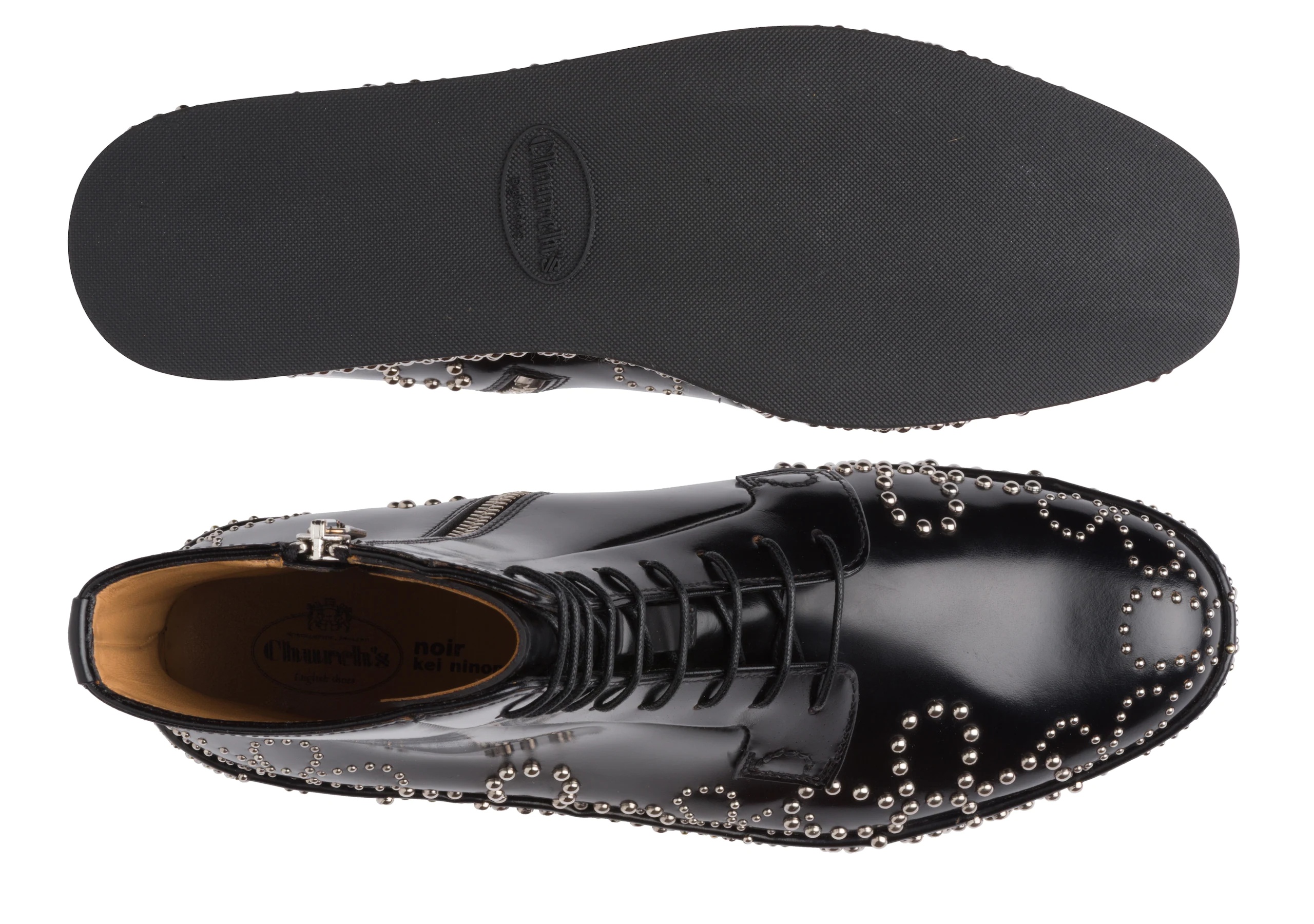 Alexandra 10
Polished Binder Lace-Up Boot Stud Black - 3