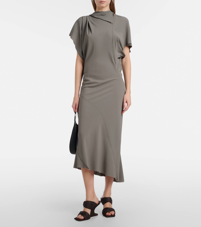 Rick Owens Seb draped midi dress outlook