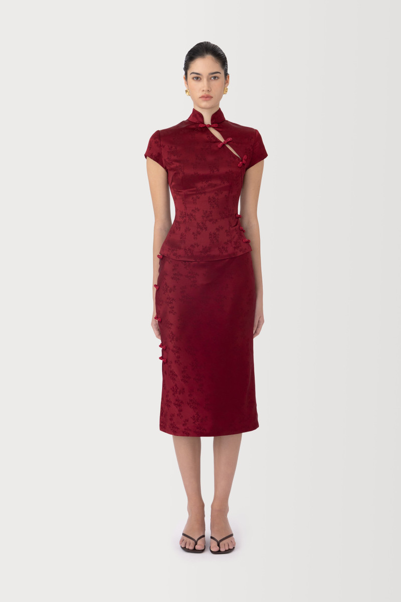 REN SATIN JACQUARD TOP 3
