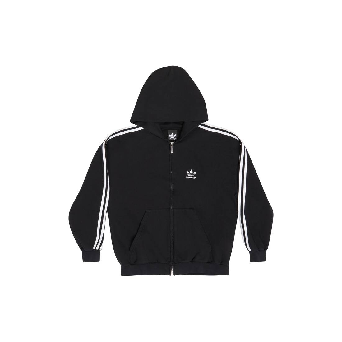 adidas x BALENCIAGA Balenciaga Adidas Zip up Hoodie Small Fit in Black REVERSIBLE