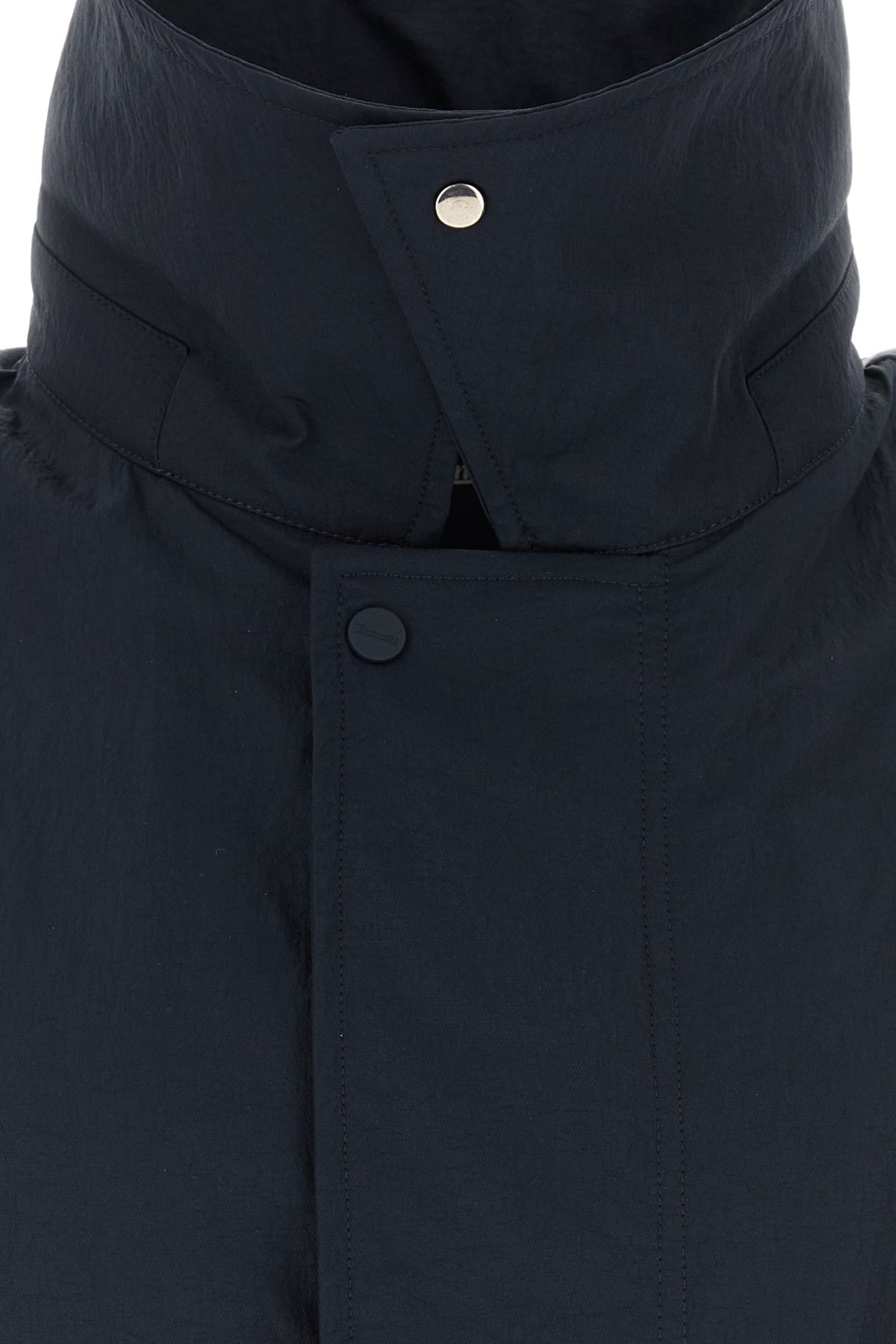 Navy blue nylon jacket - 3