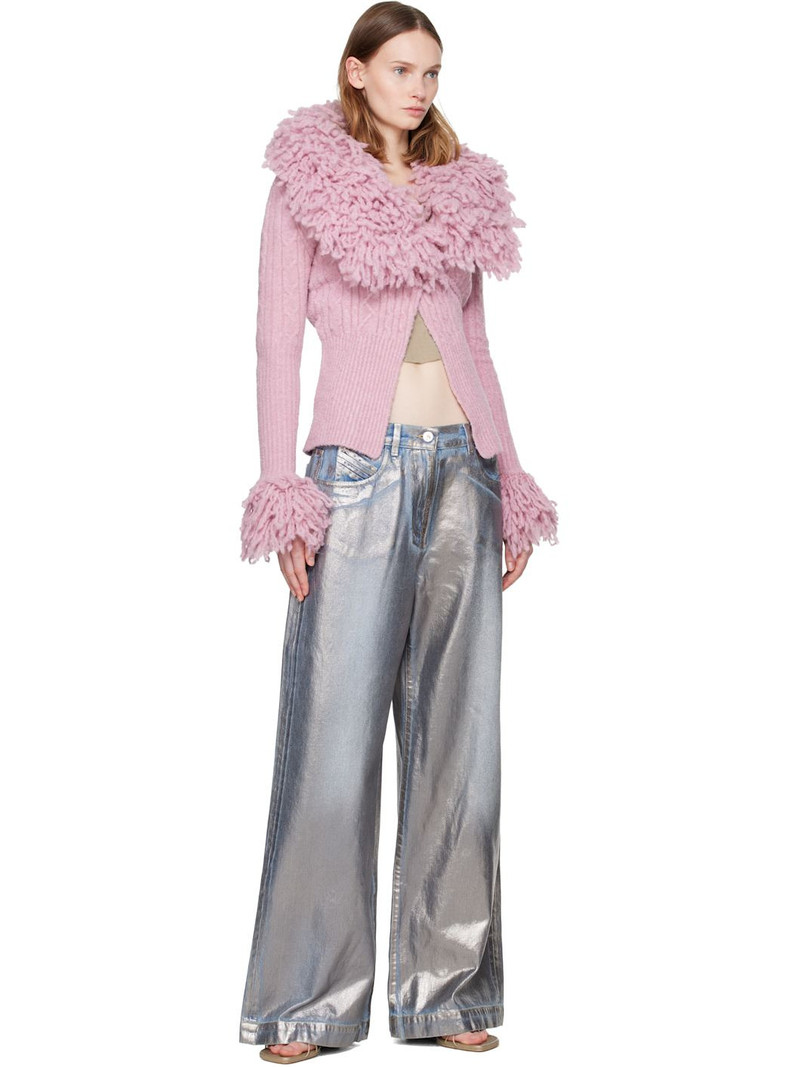 THE ATTICO Silver Long Jeans outlook