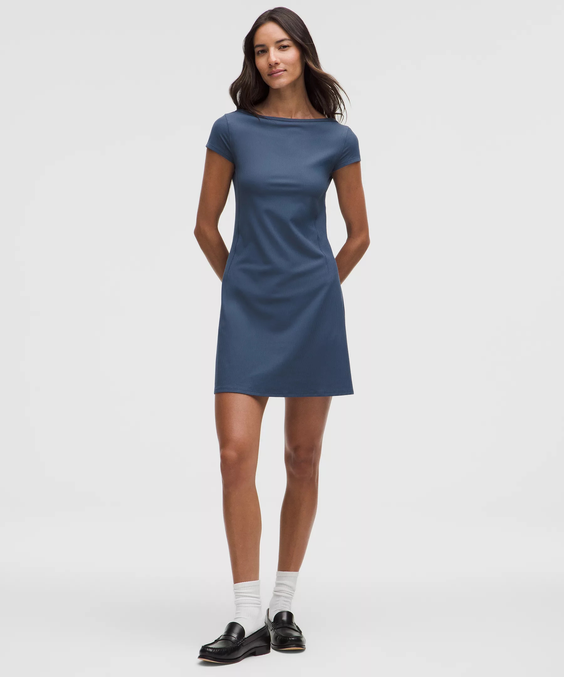 All Aligned Ribbed Mini Dress - 6