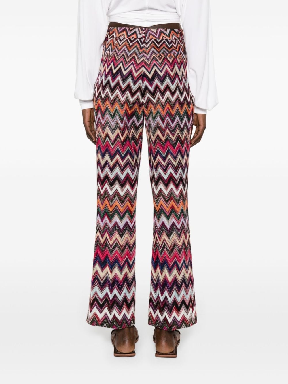 Zigzag lurex trousers - 4