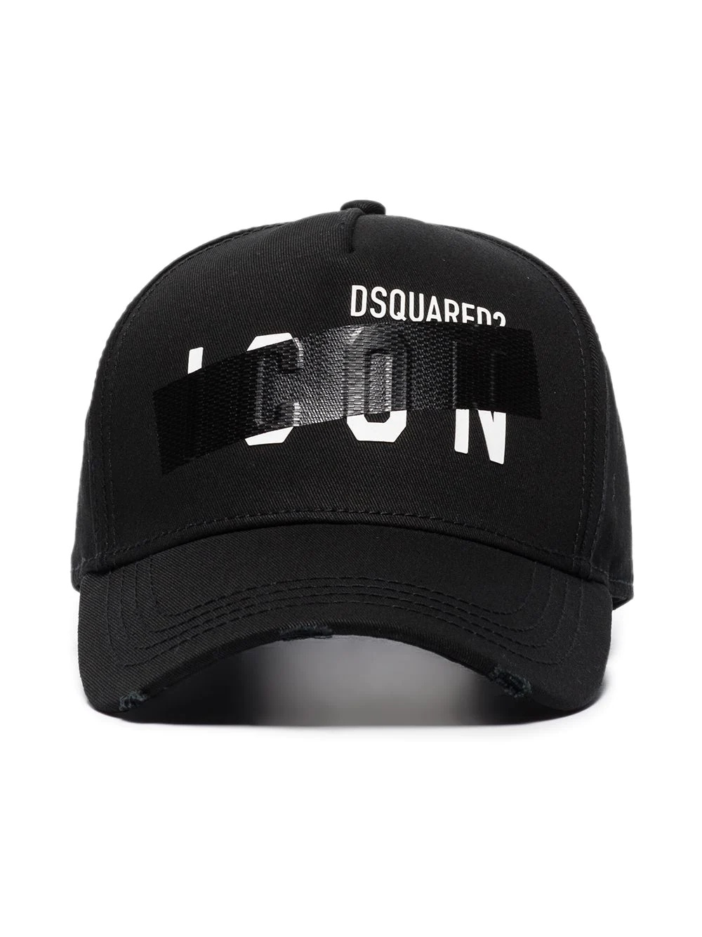 DSQ ICON SWIPE BASEBALL CAP BLACK - 1