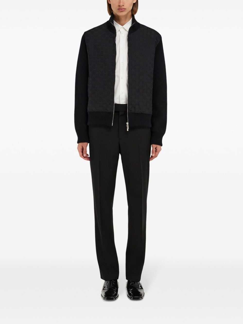 knitted bomber jacket - 2
