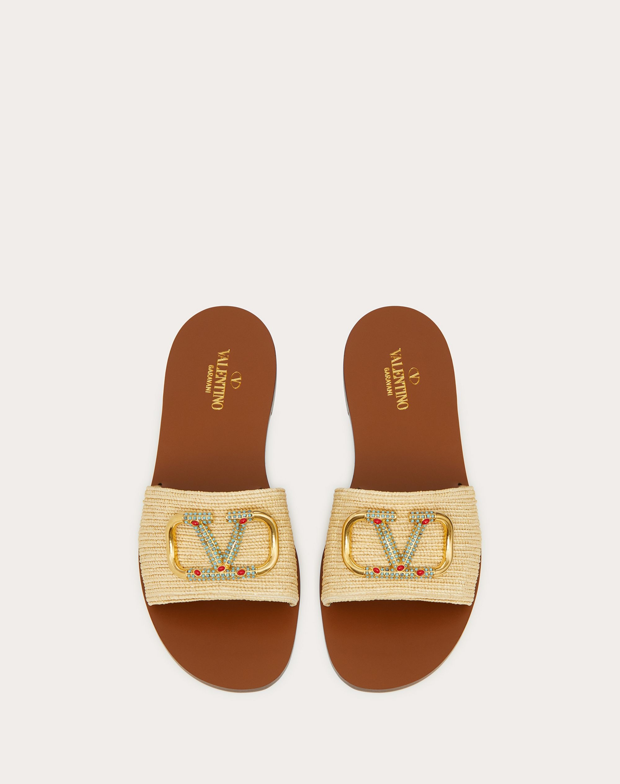 Valentino Garavani Escape Raffia Slide - 4