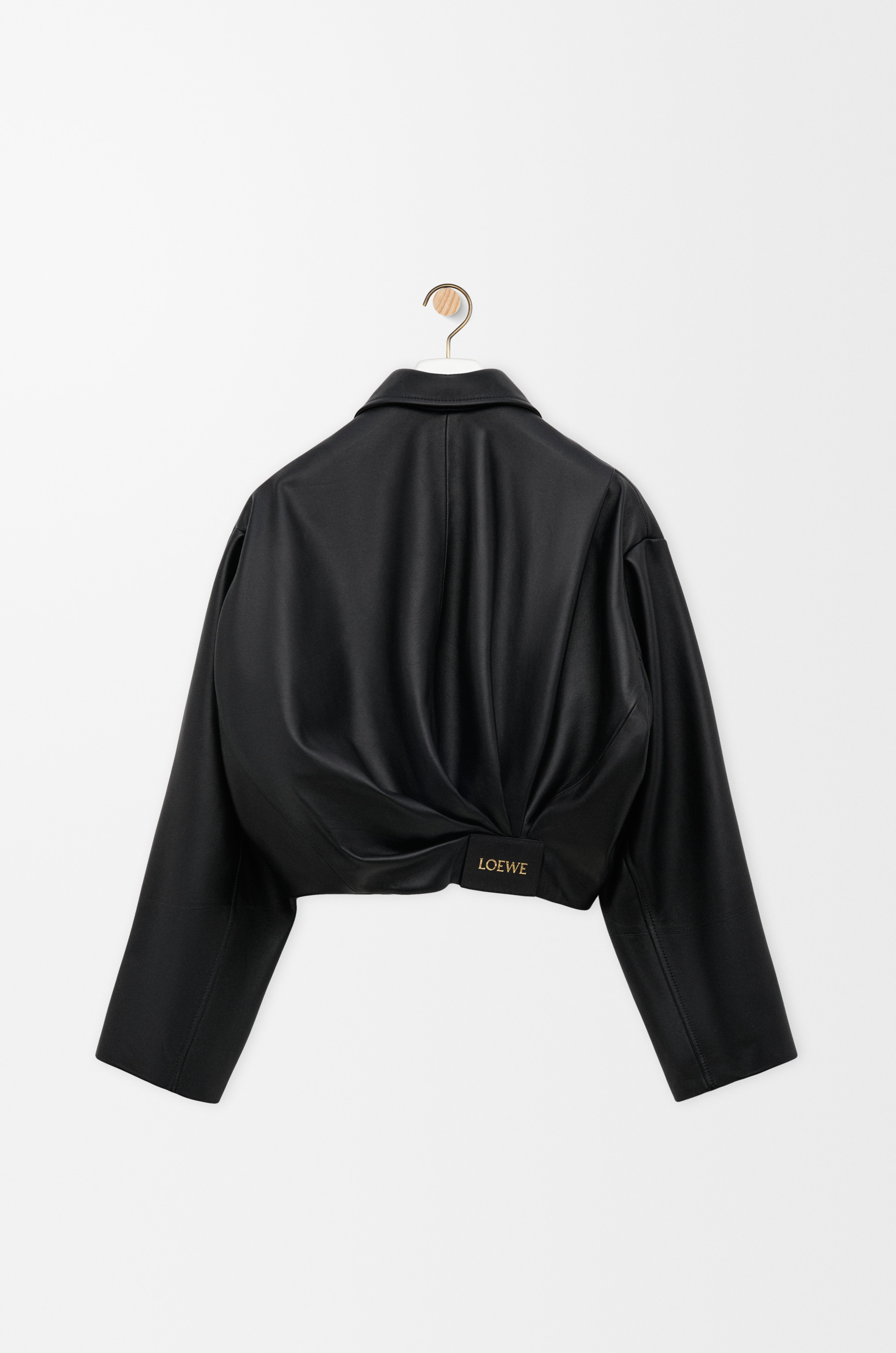 Draped jacket in nappa lambskin - 2