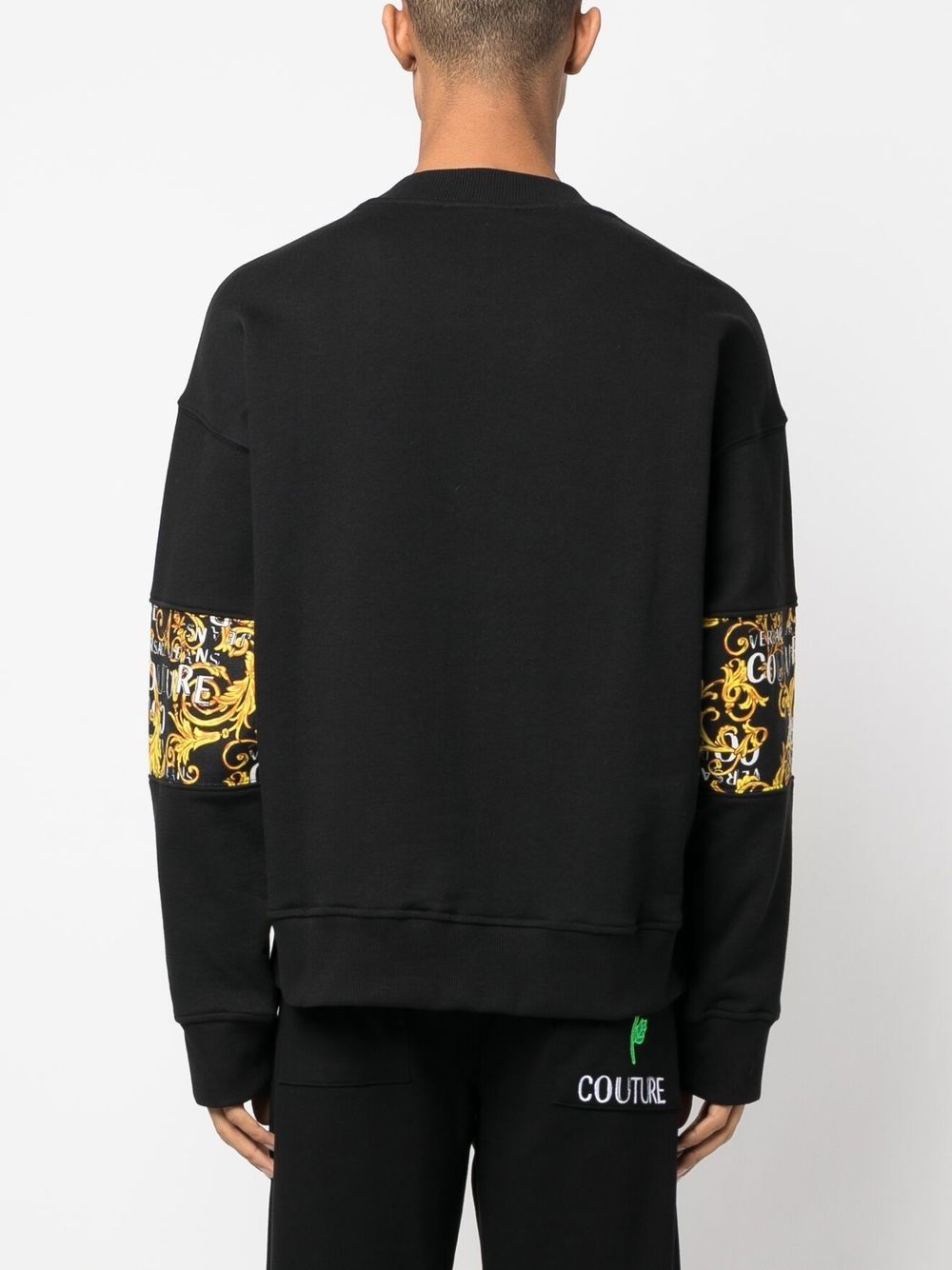 baroque pattern-print crew neck sweatshirt - 4